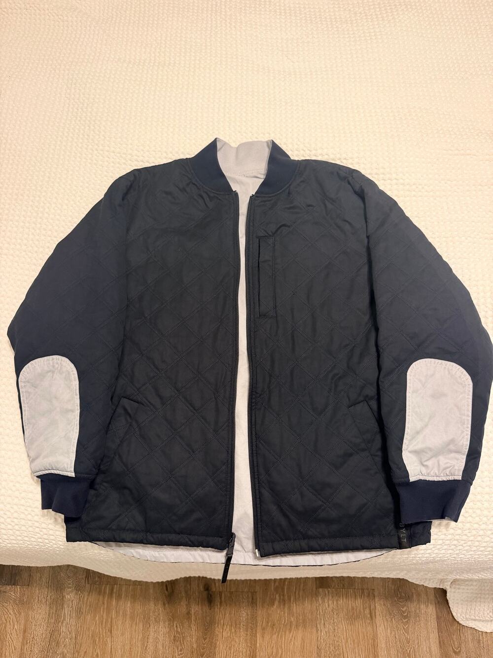 BYLT Basics Hi-Low Reversible Bomber Jacket (size L)